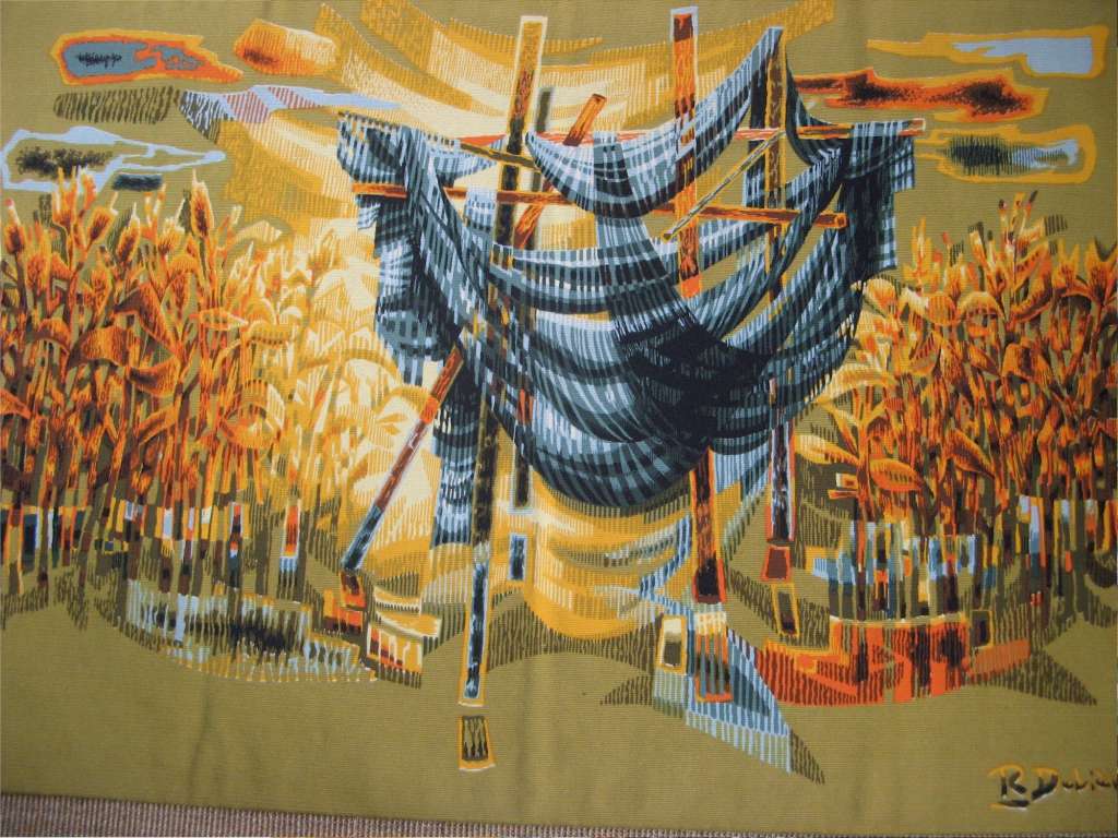 Robert Debieve woven wool (not printed version) tapestry
