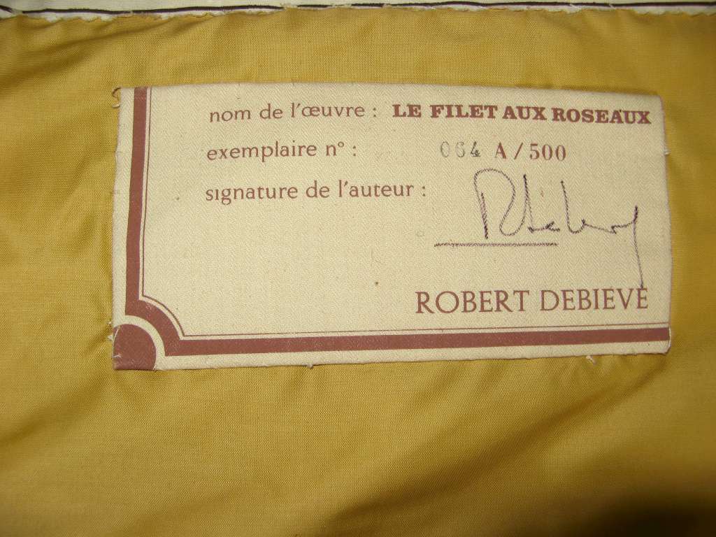 Robert Debieve woven wool (not printed version) tapestry