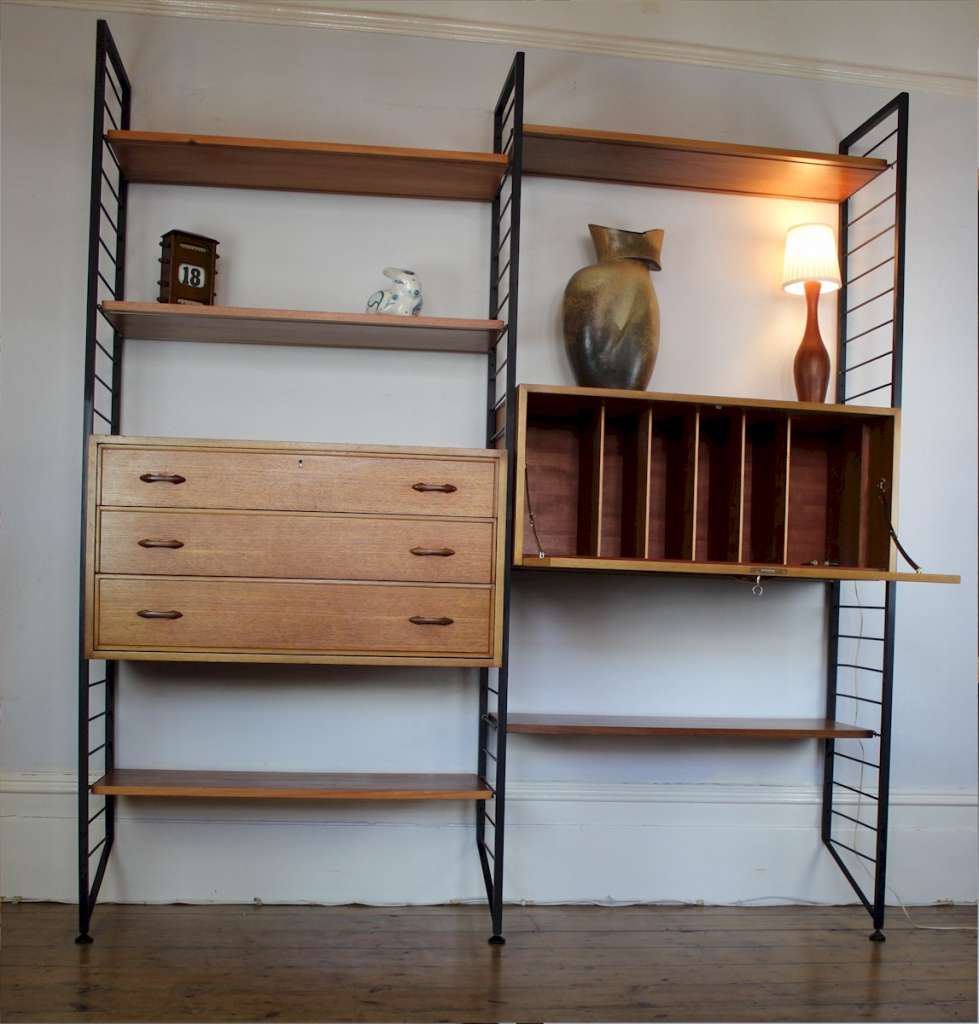 Ladderax MidCentury teak shelving system c1960's Sold Items Art
