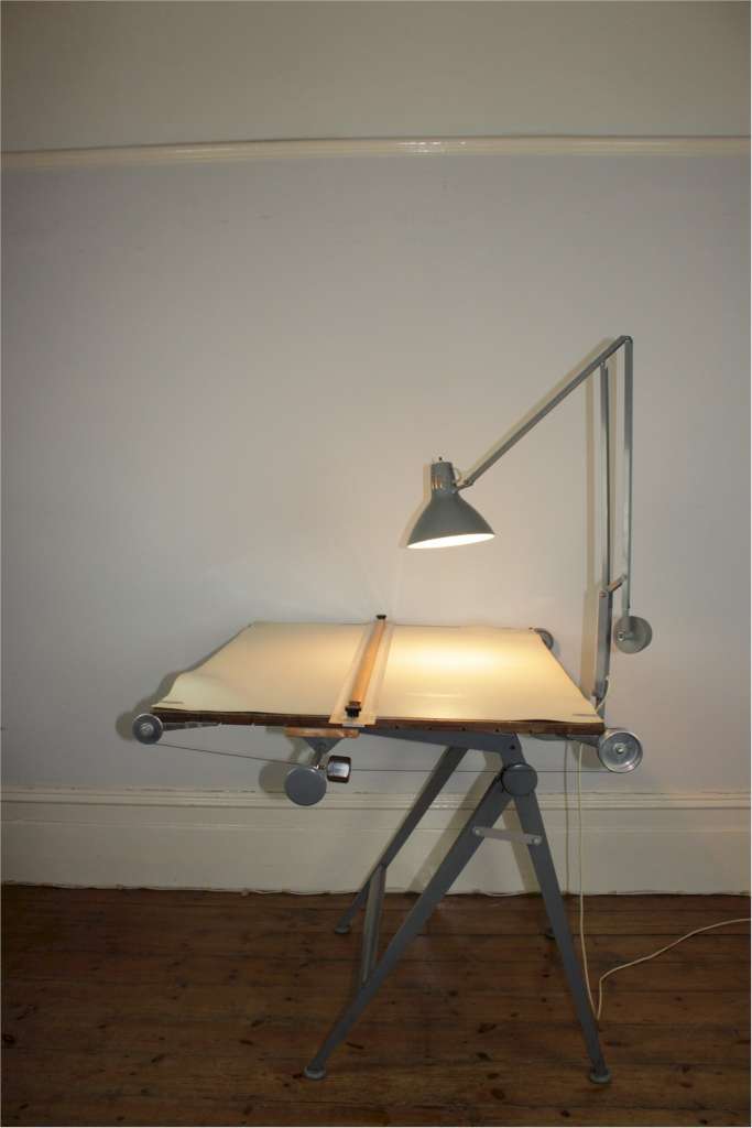 Draftsmans table designed in 1963 by Friso Kramer and Wim Rietveld for Ahrend