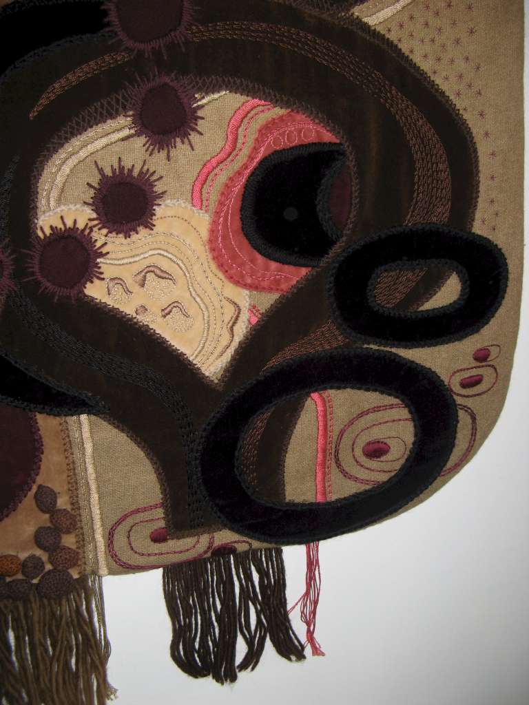 1960's applique wall hanging