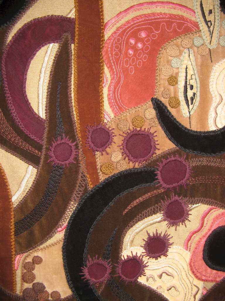 1960's applique wall hanging