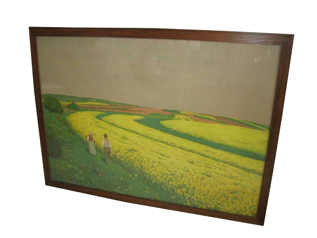 Retailed through Heals in the 1930's a framed print