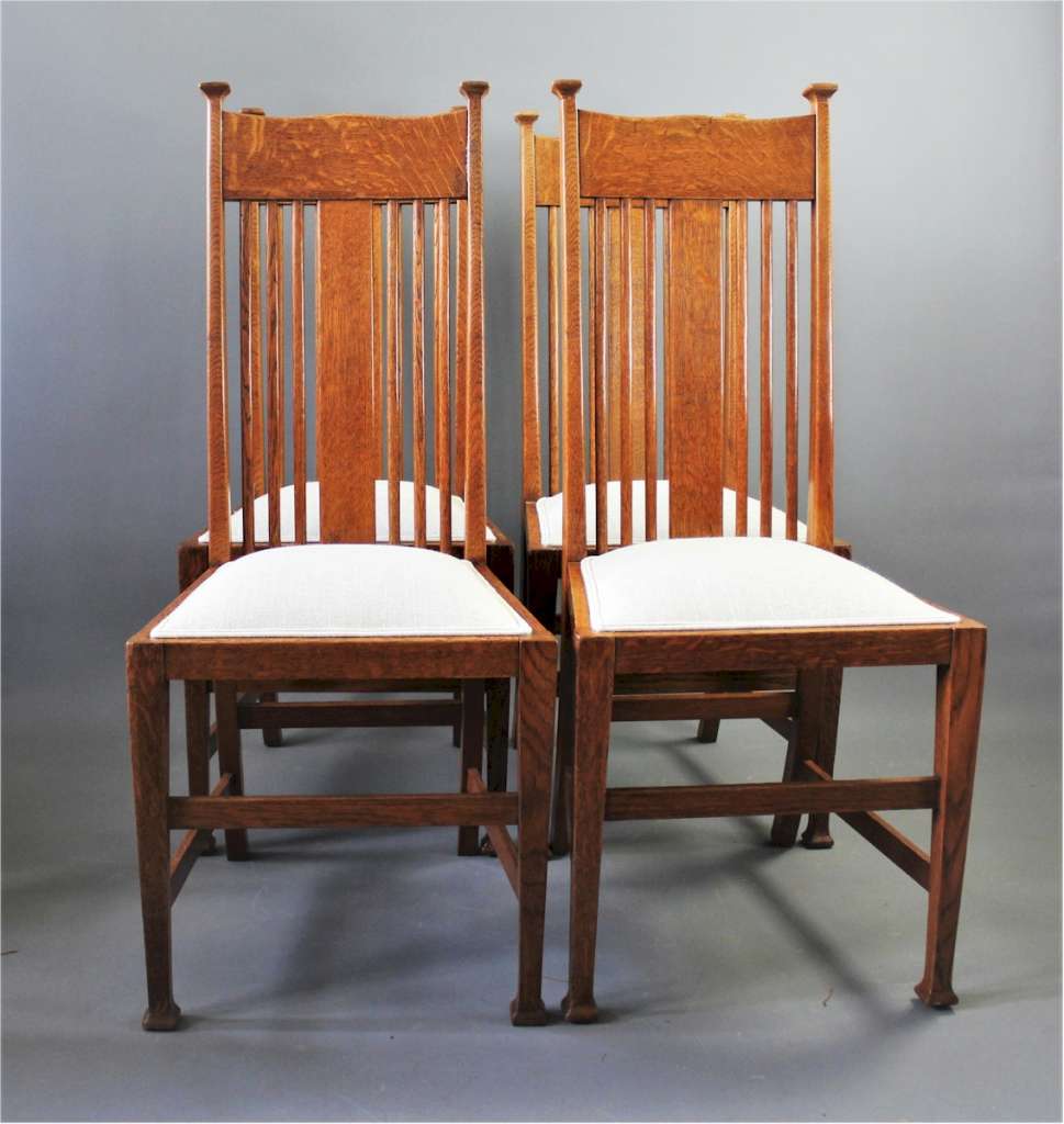 Liberty & Co set of 4 oak chairs