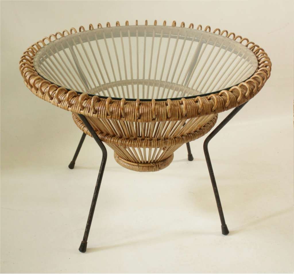 Franco Albini 1950’s Rattan coffee table