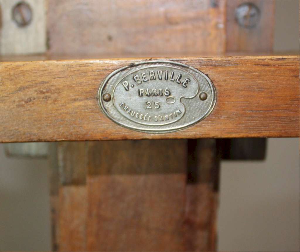 19th century artists easel by P.Berville