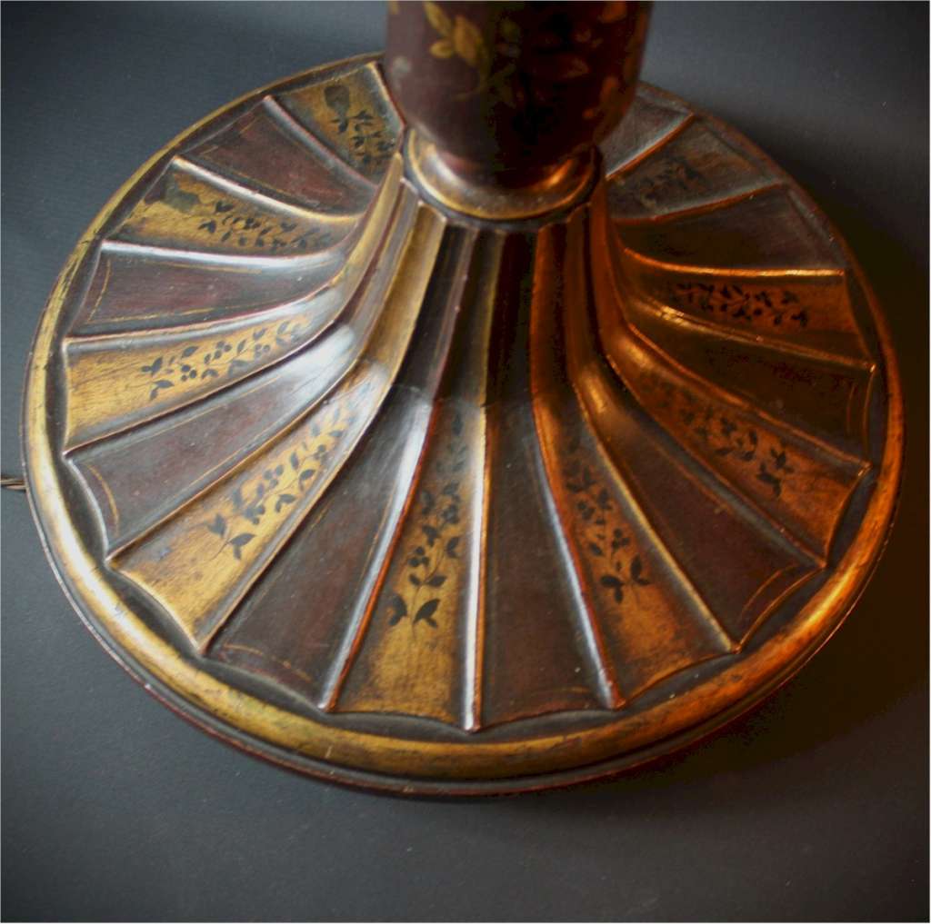 Aesthetic Brown lacquered floor lamp