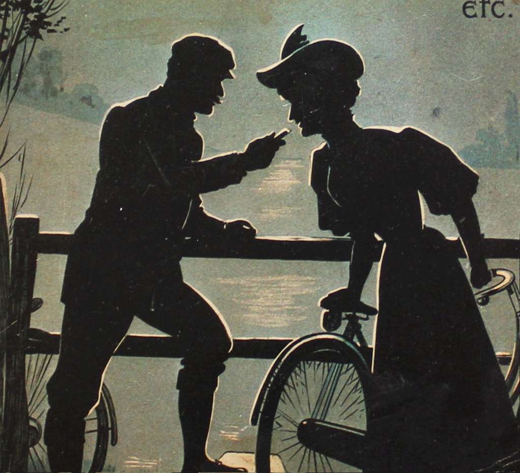 Cadbury's card advert for tourists and cyclists.