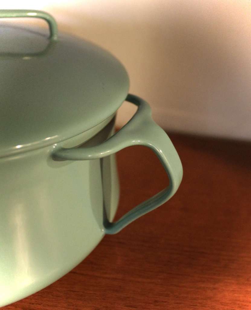 Dansk Kobenstyle Turquoise Enameled Dutch Oven Pot
