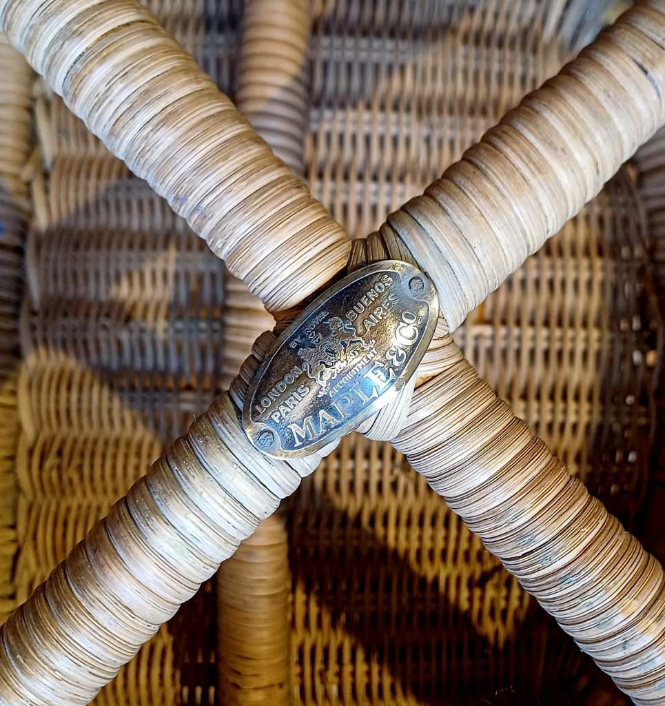 Arts and Crafts Childs wicker chair by Dryad