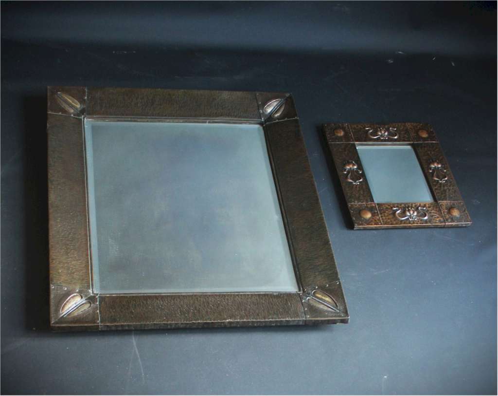 Large arts and crafts mirror , Scottish school