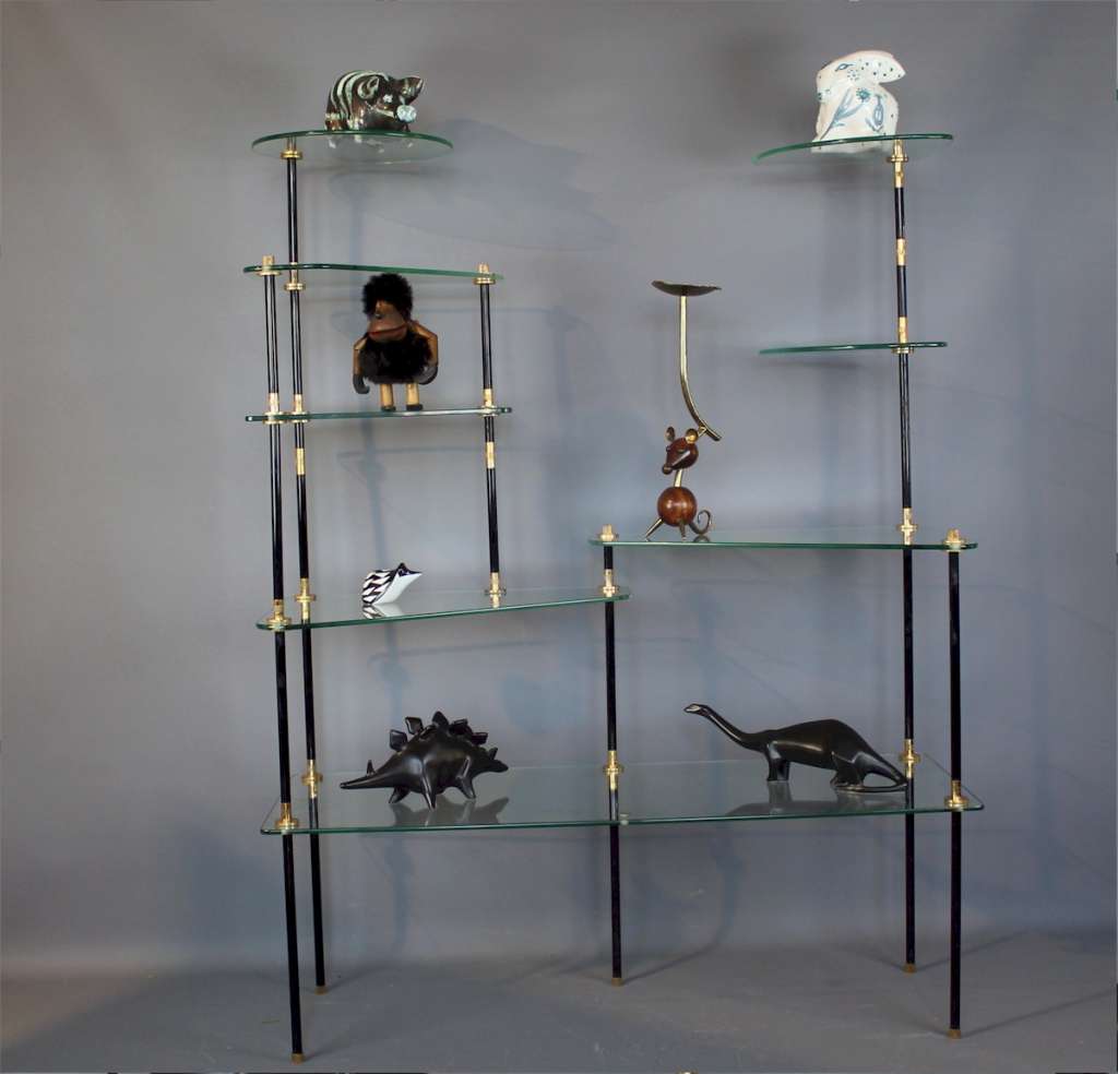 Fabulous French 1950's shelving unit