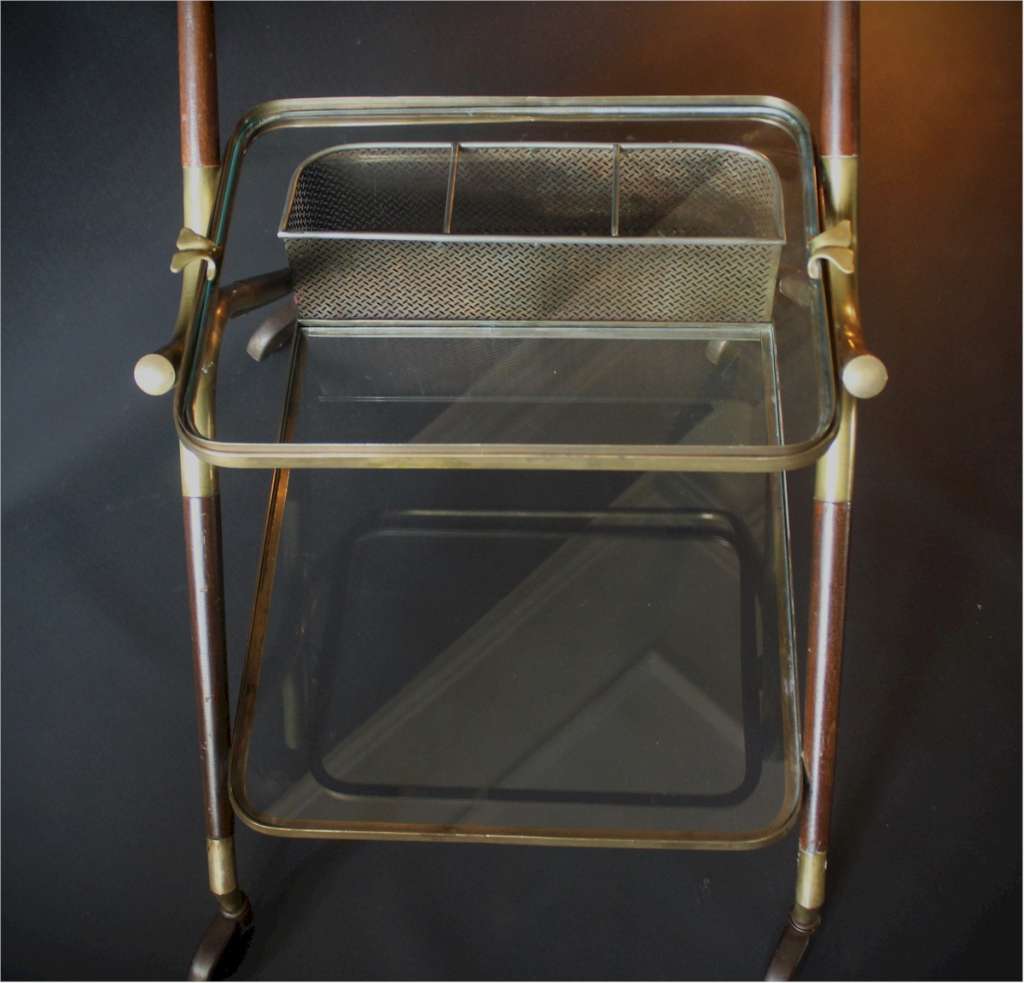 Mid-century Drinks Trolley attributed to Cesare Lacca, Italy c.1950s