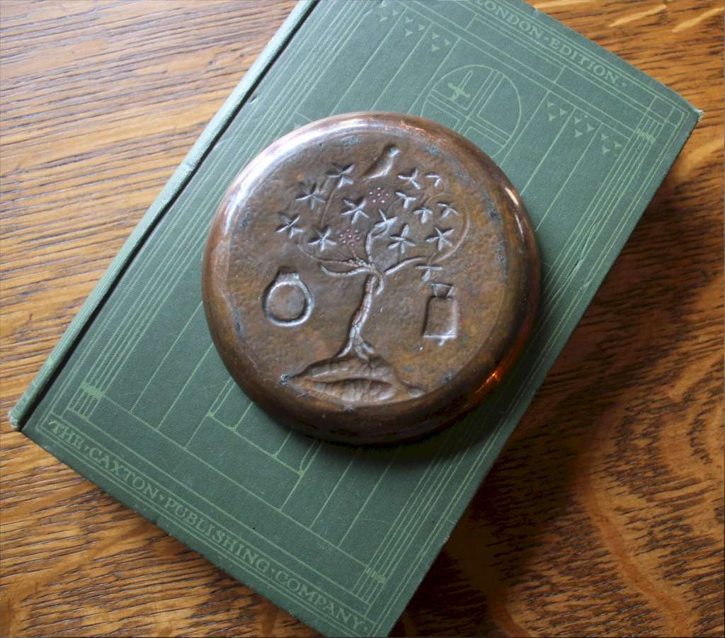 Keswick copper dish Glasgow arts and crafts