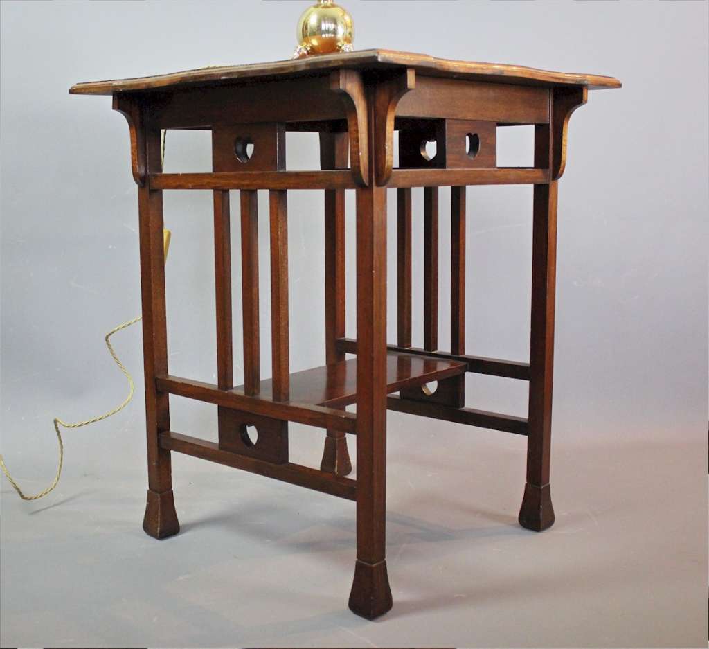 Arts and Crafts table with heart cut outs