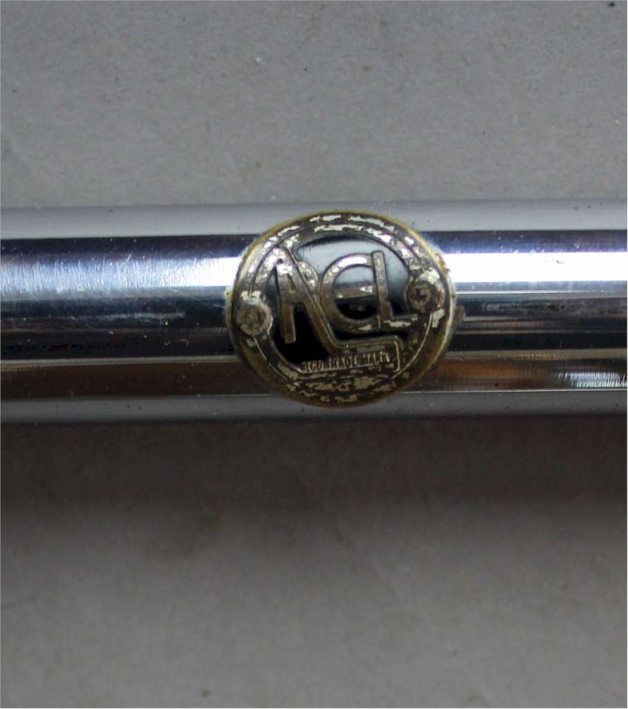 1930's Modernist chromed tubular steel console table by PEL