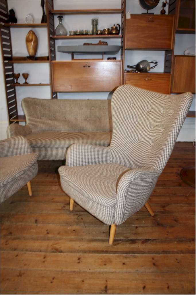 Ernest Race three piece suite