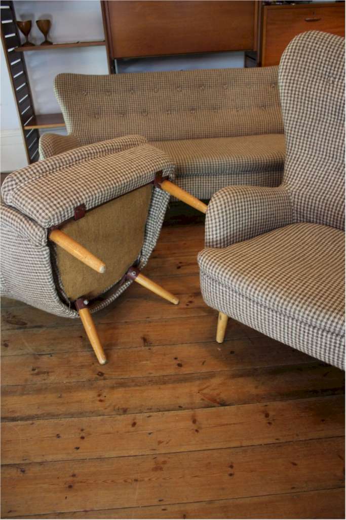 Ernest Race three piece suite