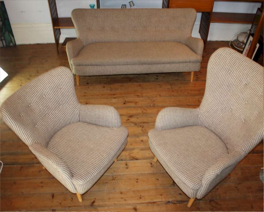 Ernest Race three piece suite