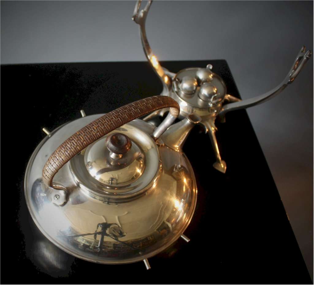 W.A.S Benson kettle on stand