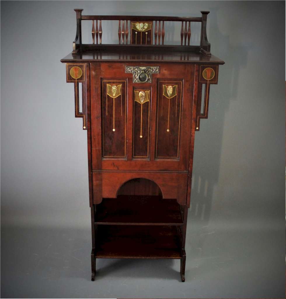  Shapland & Petter inlaid music cabinet