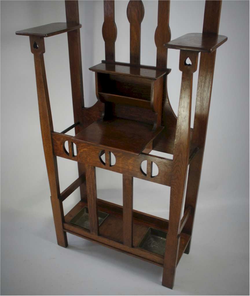 Arts and Crafts Hallstand by Shapland and Petter