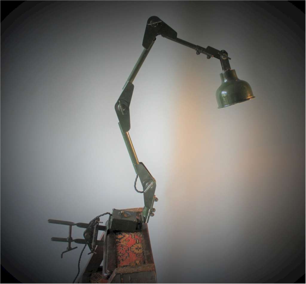 US mid century Military adjustable desk lamp MK3 OS 1838 GA