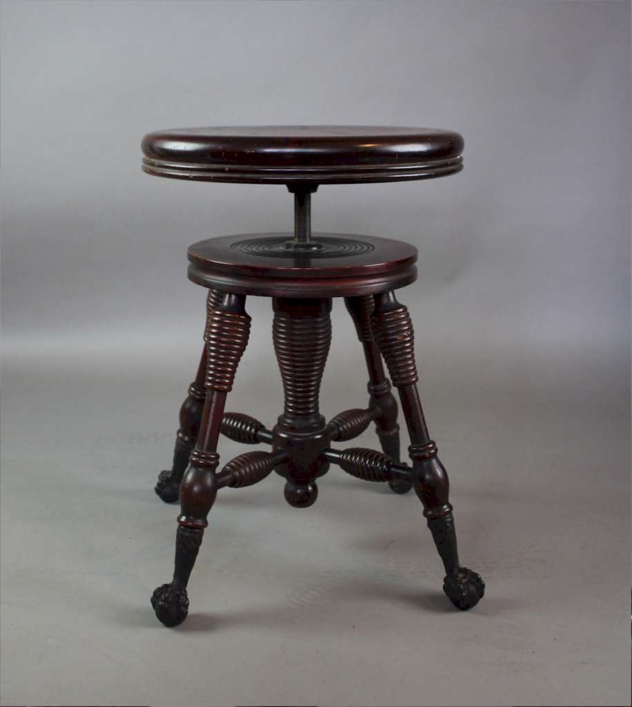 Victorian mahogany revolving stool
