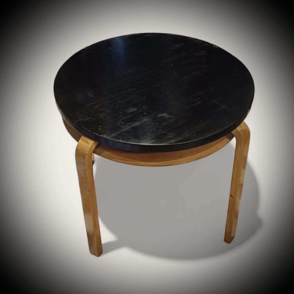  Alvar Aalto A71 table by Finmar with black top