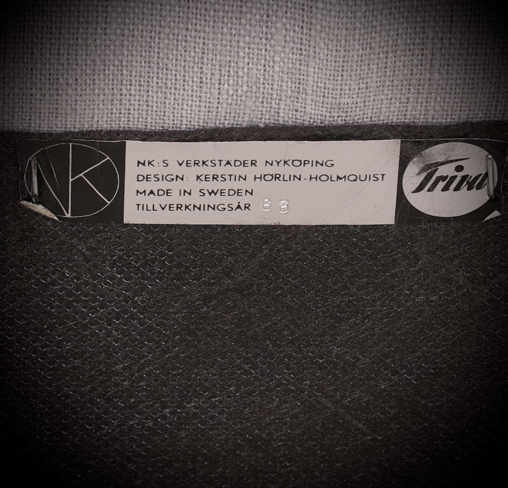 Pair Of Adam and Eve Swedish Armchairs By Kerstin Horlin Holmquist