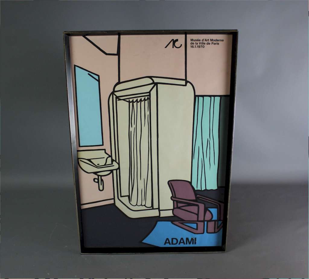 Adami poster Mussee de Art Moderne Paris 1970