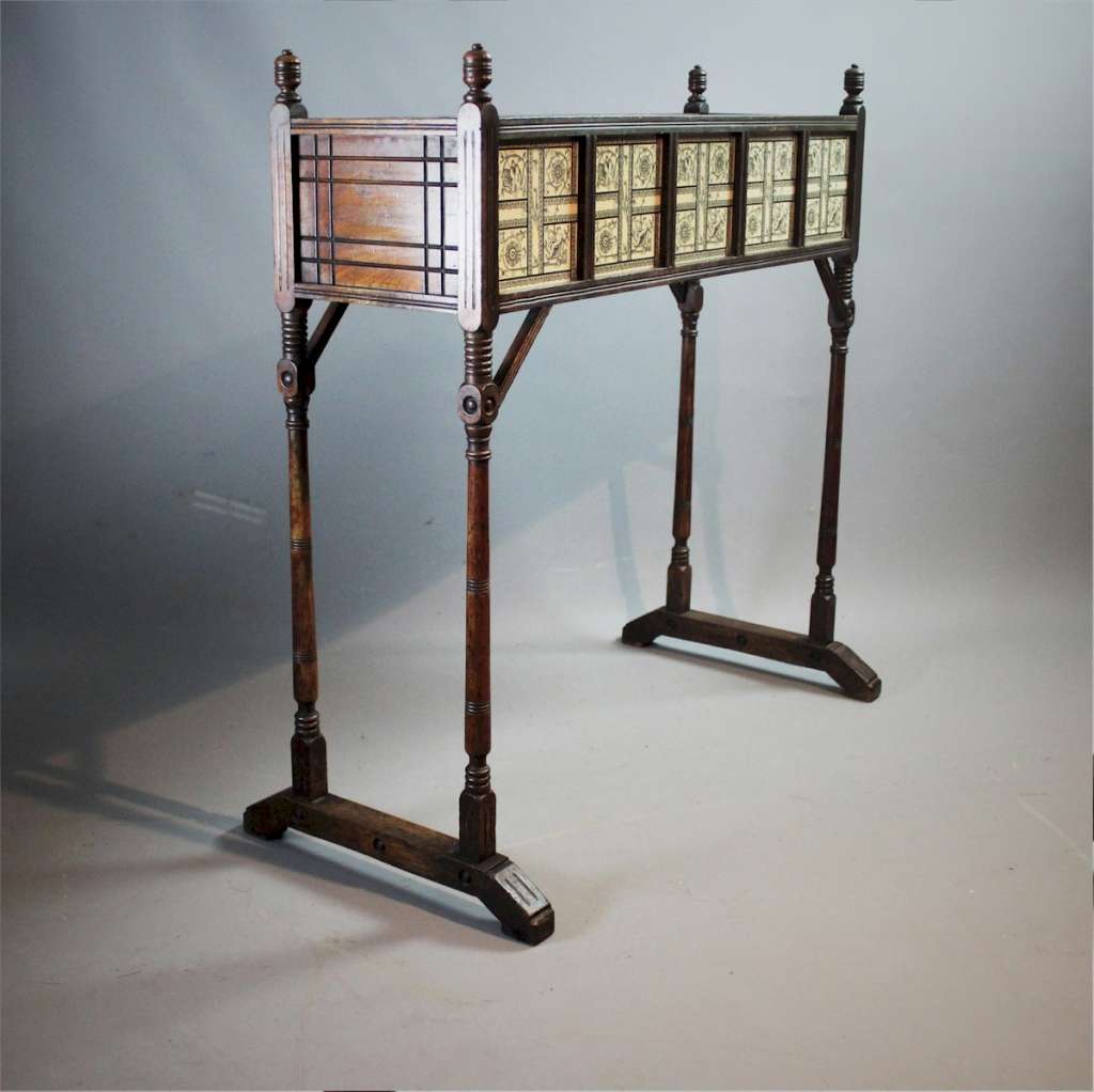 Aesthetic Movement planter with tiled front