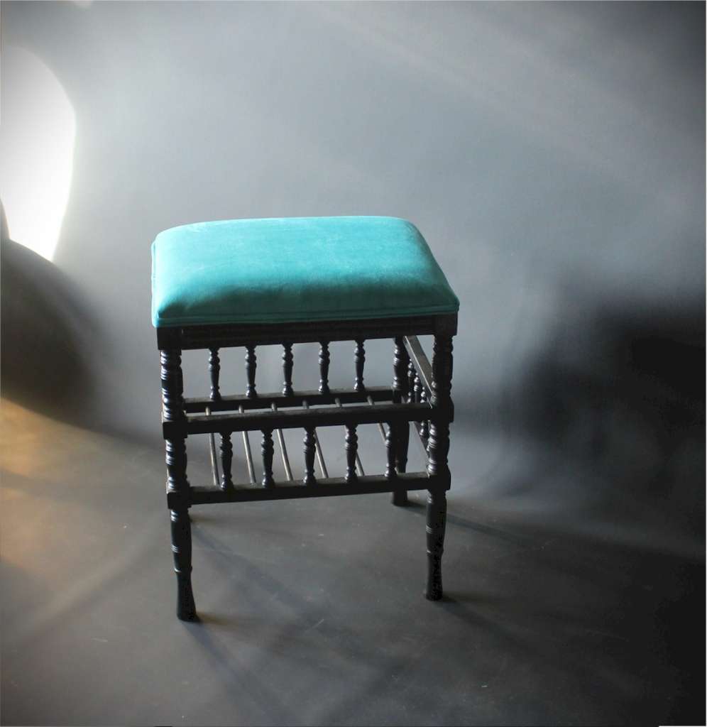 Aesthetic Movement ebonised stool