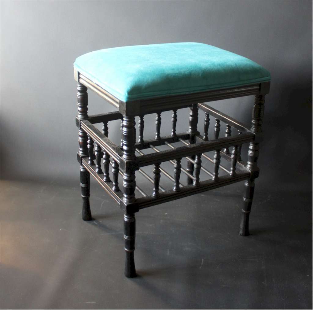 Aesthetic Movement ebonised stool