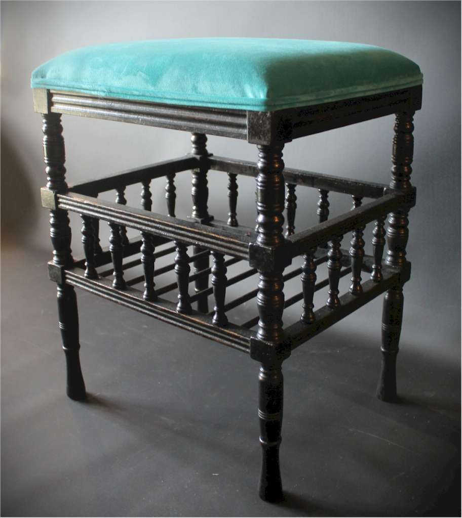 Aesthetic Movement ebonised stool