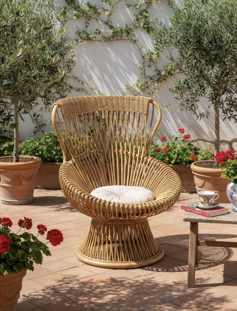 Franco Albini Wicker Armchair