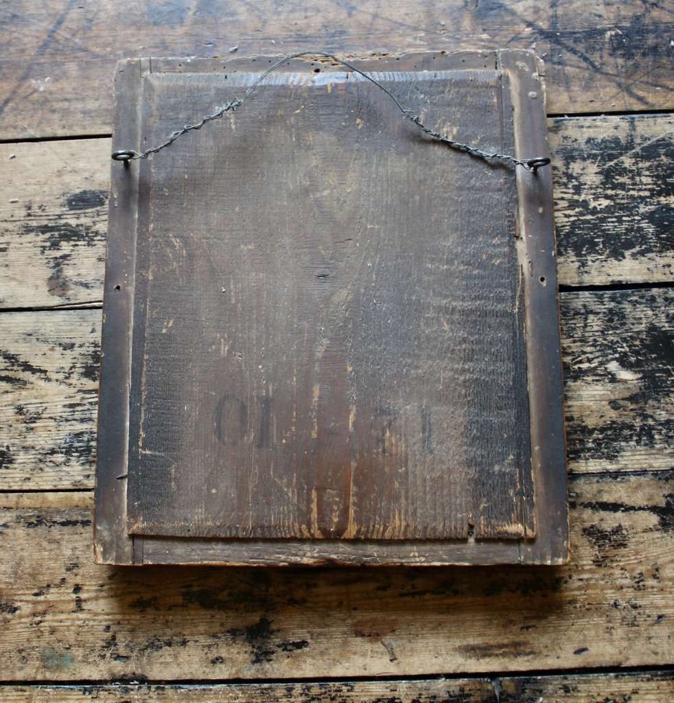 Antique gilt wall mirror