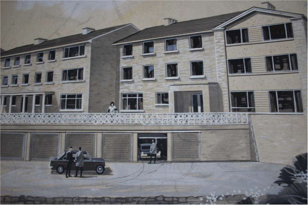 Architects drawing 1970's Alan Armitage of a  domestic building