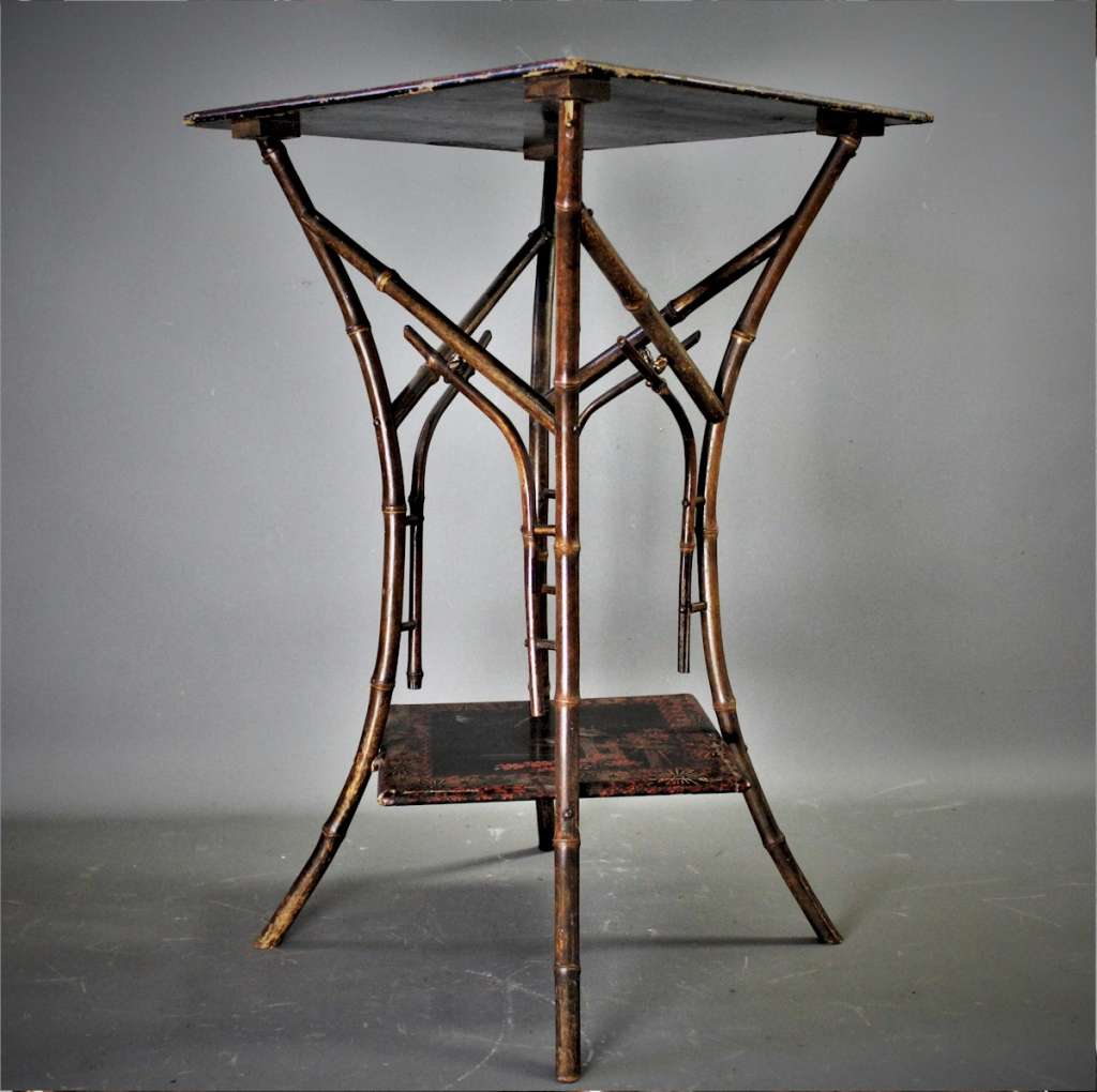 Aesthetic Movement Bamboo Lacquered occasional table