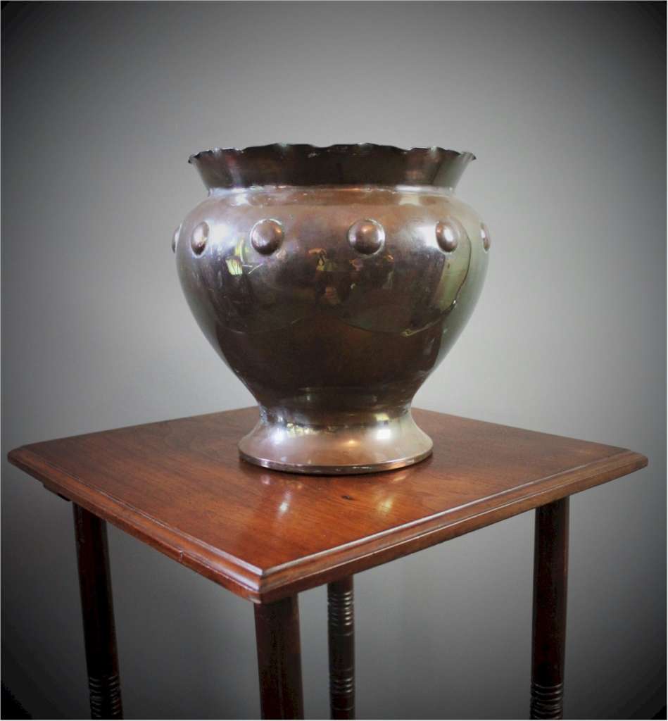 Copper planter for Benham and Froud by Dr Christopher Dresser