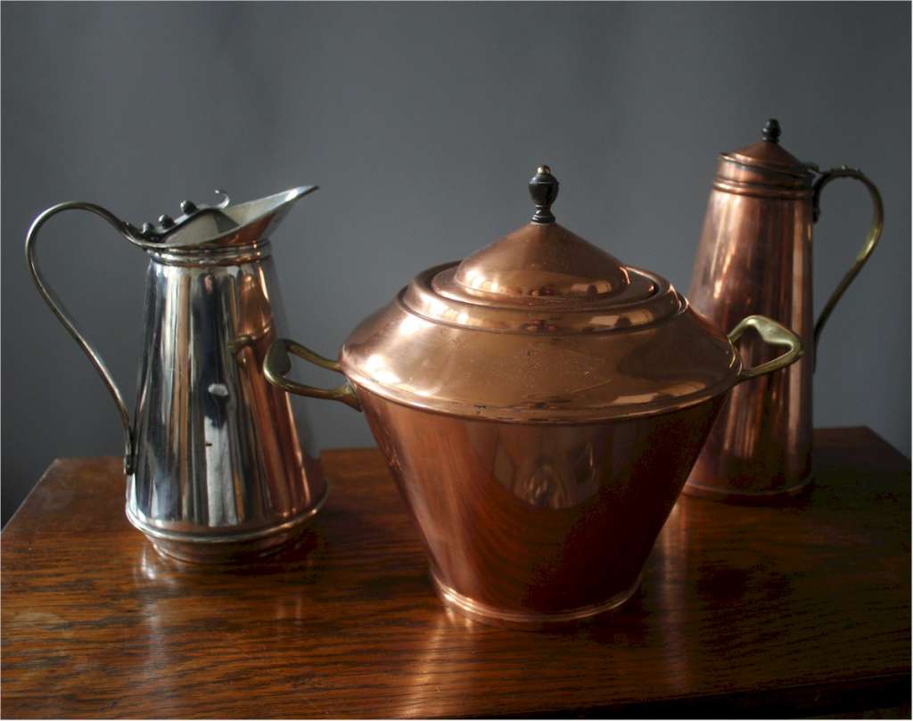 Benson: Copper and ebony jacketted vessel