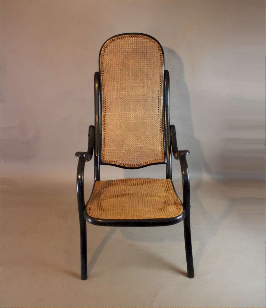 Thonet high back bentwood fireside chair No 6351