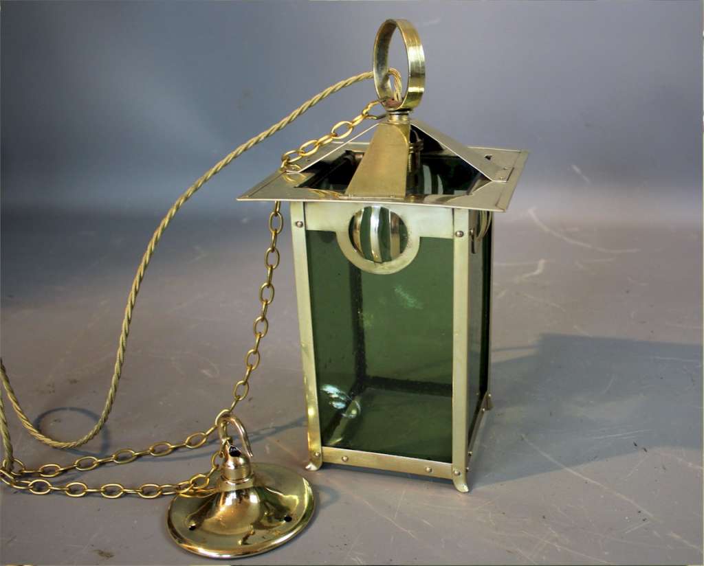 Brass Arts and Crafts lantern