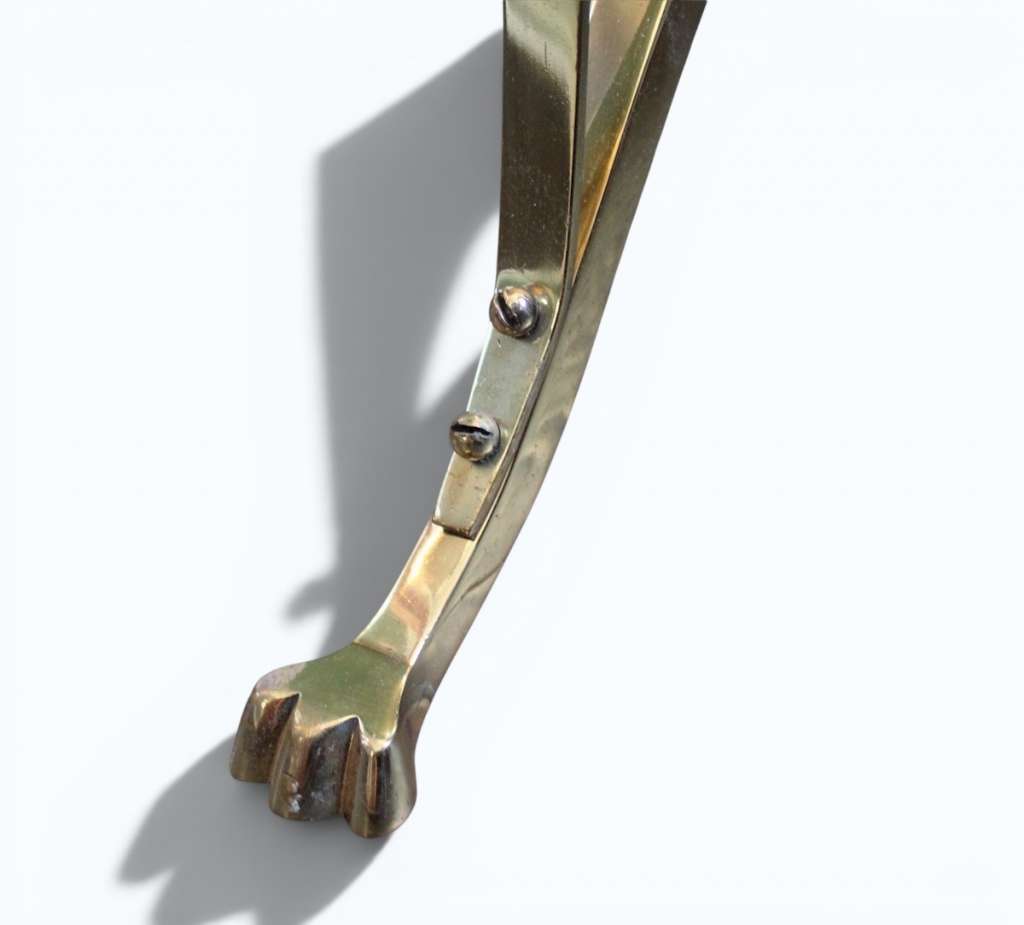 Victorian brass standard lamp in the manner of Hinks and Benson