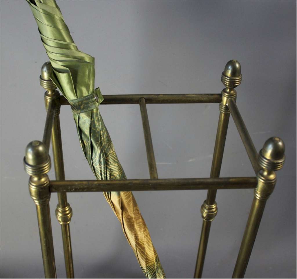 Edwardian brass stick stand