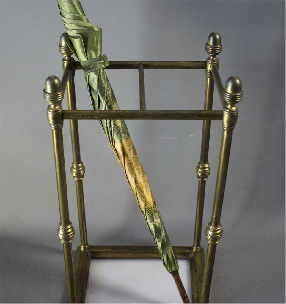 Edwardian brass stick stand