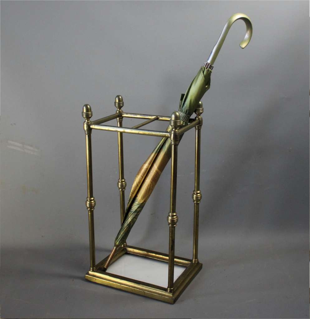 Edwardian brass stick stand