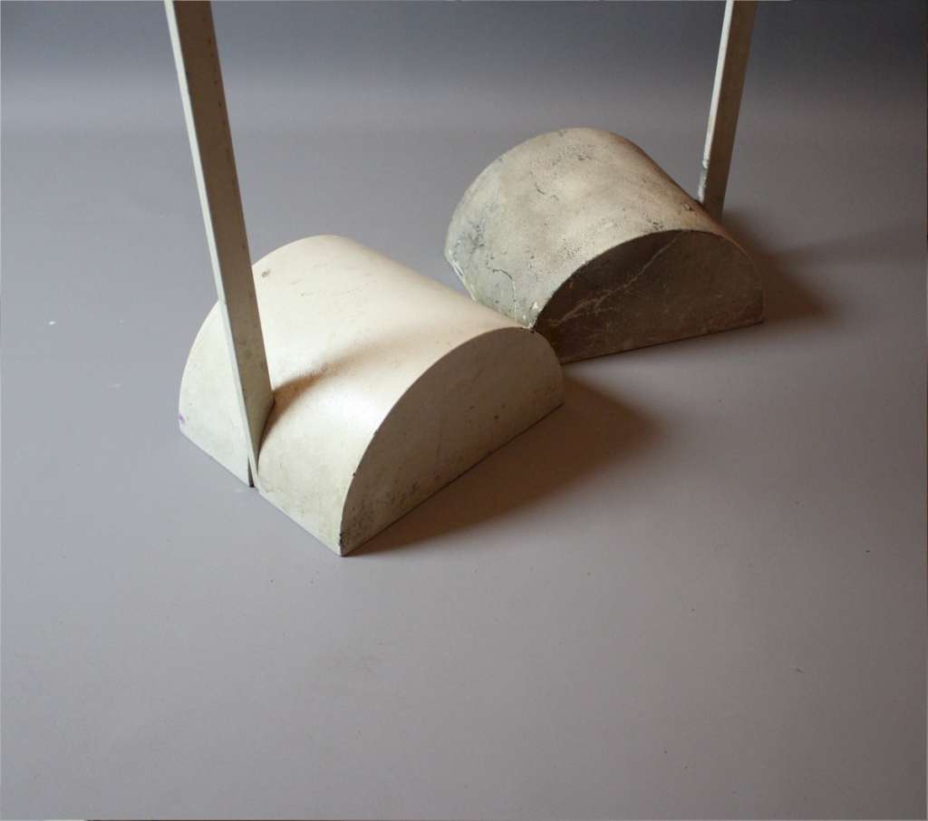 Pair of Brutalist floor lamps