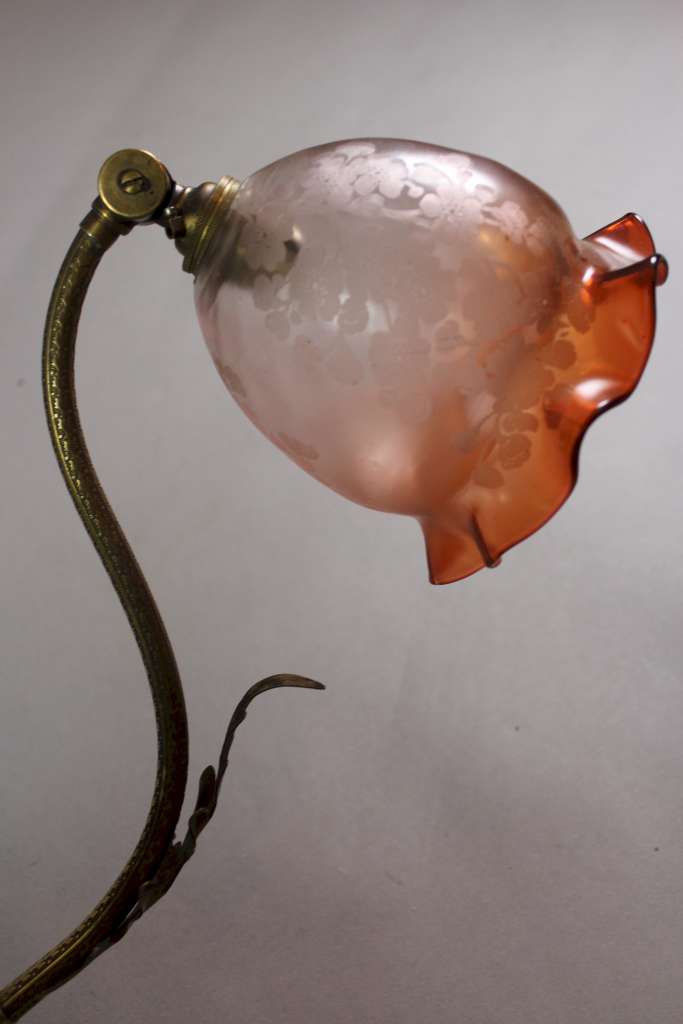 Victorian brass wall light