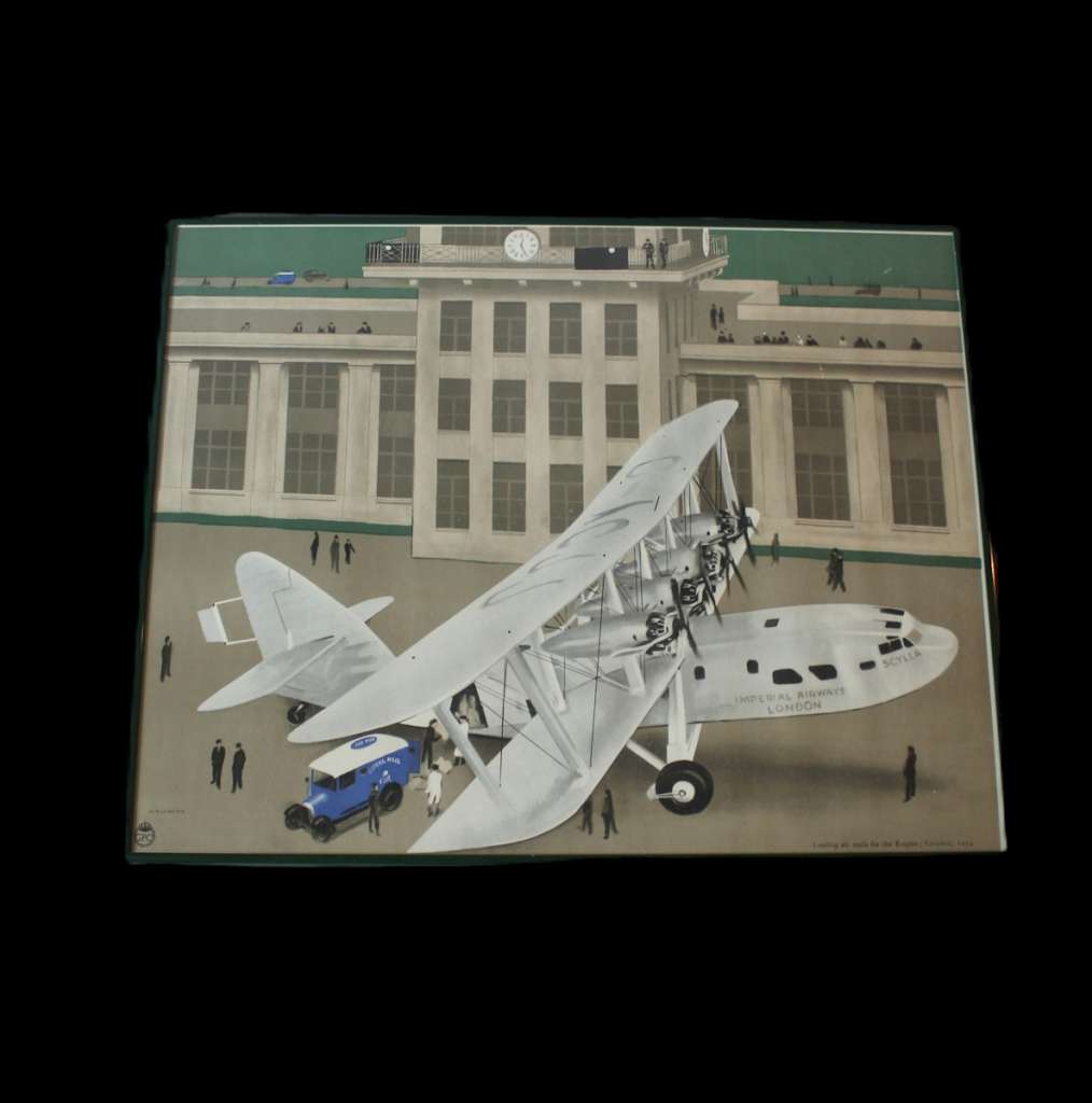 Loading Mails for the Empire Croydon 1934 Lithograph